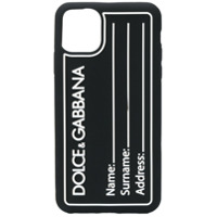 Dolce & Gabbana tag-style iPhone 11 Pro Max case - Preto