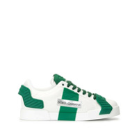 Dolce & Gabbana Tênis cano baixo com logo - Verde