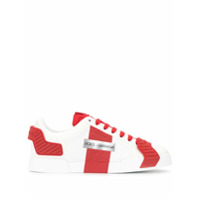 Dolce & Gabbana Tênis cano baixo com logo - Vermelho