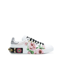 Dolce & Gabbana Tênis estampa 'Farfalle Rosa' - Branco