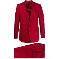 Dolce & Gabbana Terno com abotoamento e estampa barroca - R3484 RED