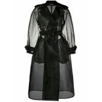 Dolce & Gabbana Trench coat com abotoamento duplo - Preto