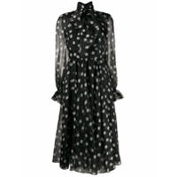 Dolce & Gabbana Vestido translúcido com poás - Preto