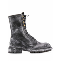 Dolce & Gabbana Vintage-look calf leather boots - Preto