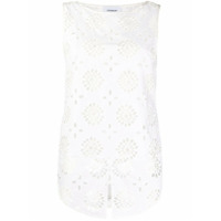 Dondup Blusa com recortes e estampa floral - Preto