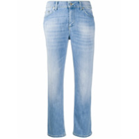 Dondup Calça jeans cropped cintura média - Azul