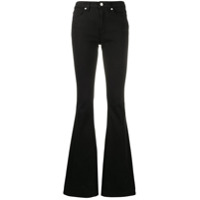 Dondup Calça jeans flare com cintura alta - Preto