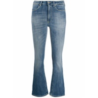 Dondup Calça jeans flare cropped com cintura alta - Azul