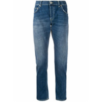 Dondup Calça jeans reta cintura baixa - Azul