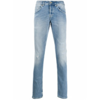 Dondup Calça jeans reta com efeito desgastado - Azul