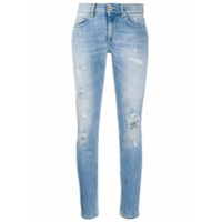 Dondup Calça jeans skinny cintura alta com lavagem - Azul