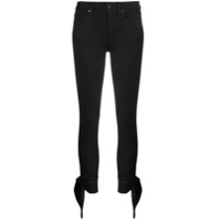 Dondup Calça jeans skinny com amarração na barra - Preto