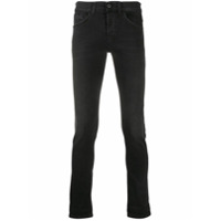 Dondup Calça jeans skinny com cintura média - Preto