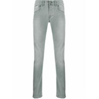 Dondup Calça jeans slim com efeito desbotado - Cinza