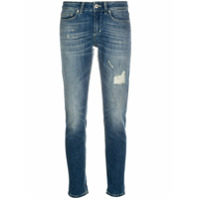 Dondup Calça jeans slim com efeito destroyed - Azul