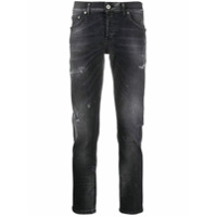 Dondup Calça jeans slim com respingos de tinta - Preto