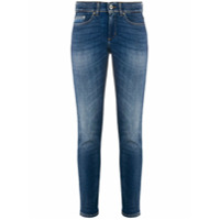 Dondup Calça jeans slim Monroe com cintura baixa - Azul