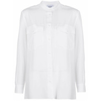 Dondup Camisa oversized com bolsos no busto - Branco