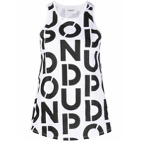 Dondup Camiseta sem mangas com estampa de logo - Branco
