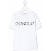 Dondup Kids Camiseta com aplicação no logo - Branco