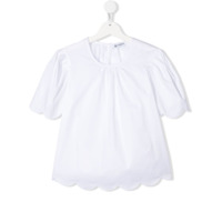 Dondup Kids Camiseta com detalhe ondulado - Branco