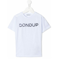 Dondup Kids Camiseta com estampa de logo - Branco