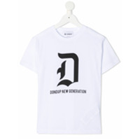 Dondup Kids Camiseta com estampa de logo - Branco