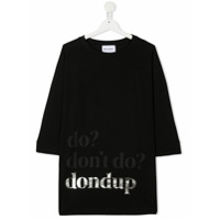 Dondup Kids Camiseta com estampa gráfica - Preto