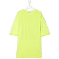 Dondup Kids Camiseta decote careca com estampa gráfica - Amarelo