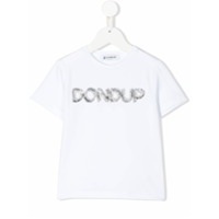 Dondup Kids Camiseta mangas curtas com aplicação de logo - Branco