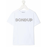 Dondup Kids logo embellished t-shirt - Branco
