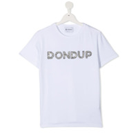 Dondup Kids logo embellished t-shirt - Branco