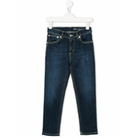 Dondup Kids Roody contrast stitch jeans - Azul