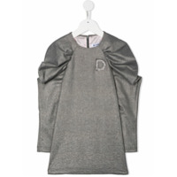 Dondup Kids Vestido com aplicações D - Prateado