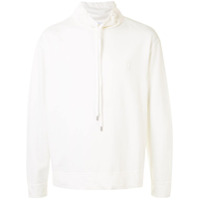 Dondup Moletom com capuz e logo bordado - Branco