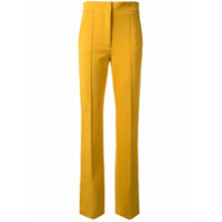 Dorothee Schumacher Calça cintura alta com fenda lateral - Amarelo