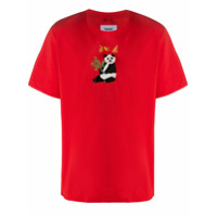 Doublet Giant Panda embroidered T-Shirt - Vermelho