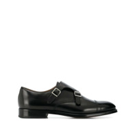 Doucal's Orlando double-buckle monk shoes - Preto