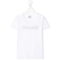 Douuod Kids Camiseta com estampa de logo - Branco