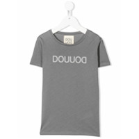Douuod Kids Camiseta com estampa de logo - Cinza