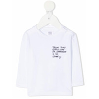 Douuod Kids Camiseta com estampa de slogan - Branco
