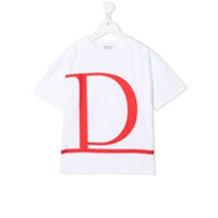 Douuod Kids Camiseta de algodão com estampa de logo - Branco