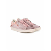 Douuod Kids glitter low-top trainers - Rosa
