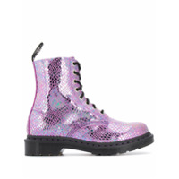 Dr. Martens 1460 metallic lace-up boots - Roxo