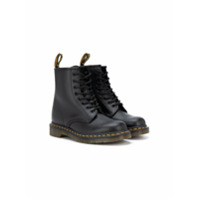 Dr. Martens Kids classic leather ankle boots - Preto