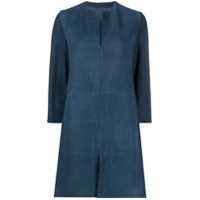 Drome Casaco com fechamento oculto e recortes - Azul