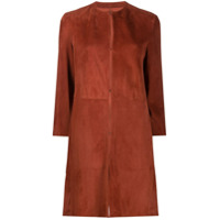 Drome Casaco com fechamento oculto e recortes - Vermelho