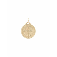 DRU. Pingente de medalhão St. Benedict de ouro 14k - YELLOW GOLD