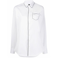 Dsquared2 Blusa com acabamento contrastante - Branco