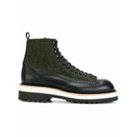 Dsquared2 Bota de couro com plataforma - Preto